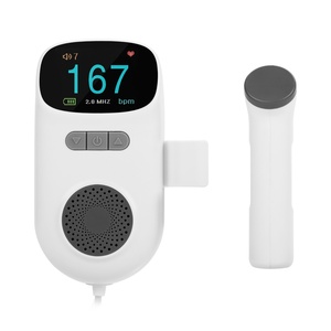 Monitor <span class=keywords><strong>Fetal</strong></span> <span class=keywords><strong>Doppler</strong></span> Digital Portátil de Bolsillo, 2.5MHz, Ultrasónico, Eléctrico, Instrumento para Medir la Frecuencia Cardíaca del Bebé - Product Image 4