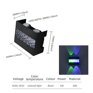 Lámpara de Pared <span class=keywords><strong>LED</strong></span> RGB Moderna para Exteriores, 6W 8W 10W, Impermeable, para Jardín, Hotel, Pasillo, Decorativa, Venta al Por Mayor - Product Image 5