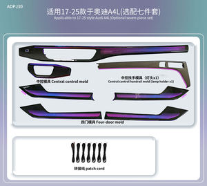 Lumière ambiante multicolore de luxe, moulée avec précision, LED de haute qualité, éclairage doux pour une ambiance agréable, pour Audi A4 A5 B9 2017-2024 - Product Image 5