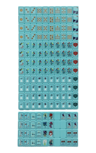 Jeu de Mahjong Américain en Acrylique à Couche Unique, 160 Pièces, Sculpté de Luxe, Portable, Motif Vue sur Lac et Fleurs, Nouveau Set de Mahjong 2026 - Product Image 2