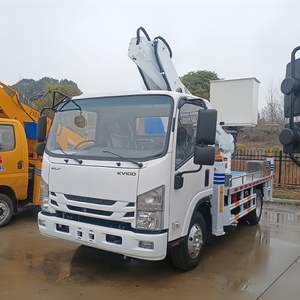 Camión con Plataforma de Trabajo Aéreo ISUZU KV100, Pluma Recta de 16-31m, con Cesta Aislada, en Venta - Product Image 1