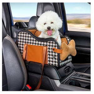 Housse de siège arrière personnalisée pour animaux de compagnie, étanche, portable, voyage, petit chien, <span class=keywords><strong>rehausseur</strong></span> de voiture, accoudoir central, console centrale, siège avec ceinture - Product Image 1