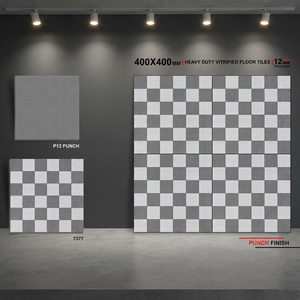 Carreaux de parking en porcelaine numérique émaillée 400x400mm 12mm, haute résistance, pour extérieur - Product Image 2