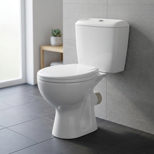 White Color Ceramic Sanitary Ware Two Piece Toilet Set European Style Washdown Bathroom Commode - Product Image 3