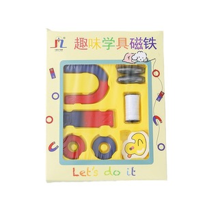 Juego de imanes de aprendizaje, Kit de experimentos de física para niños, juguetes educativos de 4 a 6 años, forma geométrica, Material plástico - Product Image 3