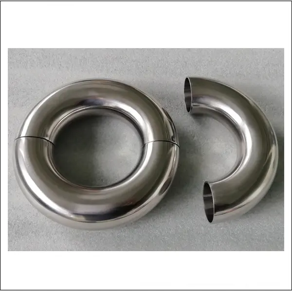 sanitary stainless steel pipe fittings 180 degree U bend Pipe Welding Elbow