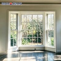 Fenêtres panoramiques fixes en aluminium robustes RICHOCEAN, triple vitrage, pleine hauteur, pour hôtel