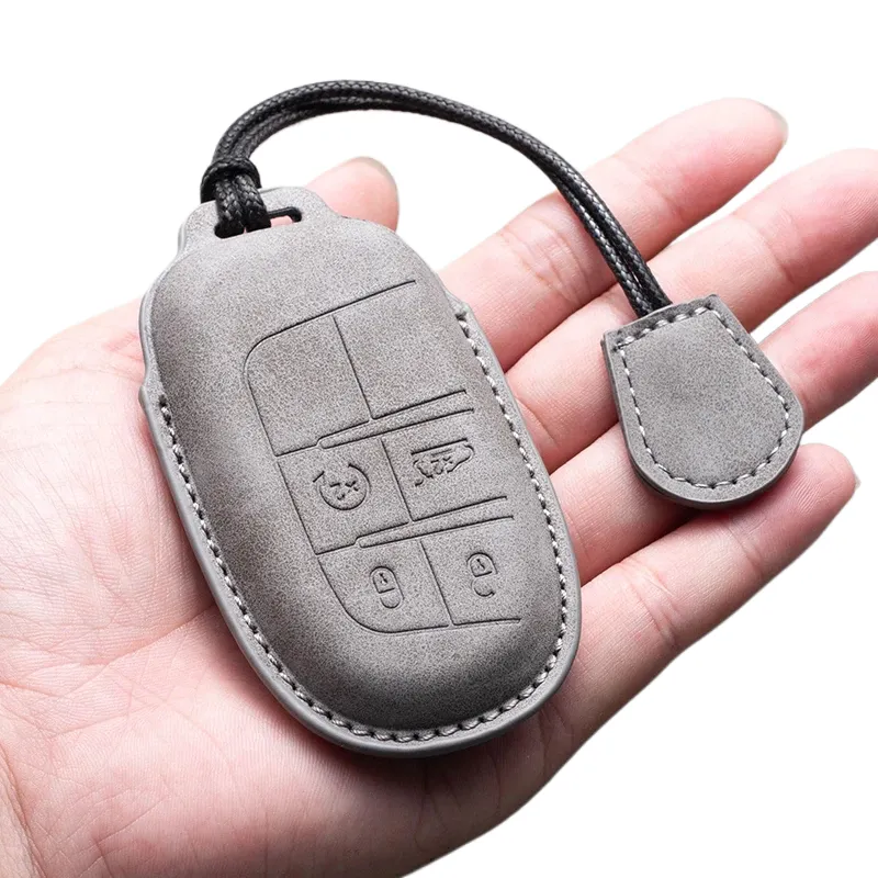 หนังรถ Remote Key สําหรับรถจี๊ปGrand Cherokee Chrysler 300C Commander Limited Renegade Fiat Freemontอุปกรณ์เสริมที่สําคัญ