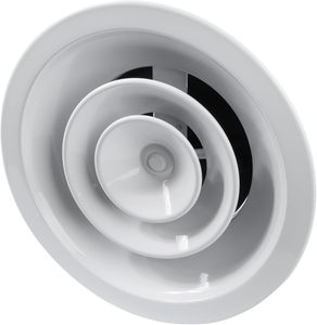 Diffuseur de plafond rond en aluminium Fourniture industrielle CVC Couvercle de conduit de climatisation pour bureau à domicile - Product Image 1
