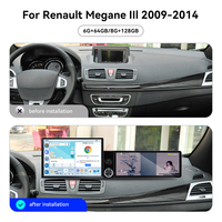 Écran Foforfor 13,1" + 12,3" pour Renault Megane III 2009-2014, Carplay sans fil, Android15, autoradio stéréo GPS DSP 360 4G OEM