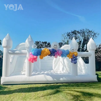 Grand château gonflable commercial pour mariage, fête, château gonflable blanc, grand château gonflable pour enfants, château gonflable commercial Tik Tok