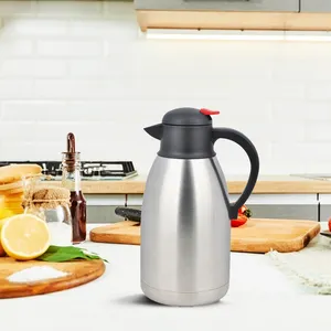 1L 1.2L 1.5L 2.L Stainless Steel Thermos Carafe Tea Coffee Pot Vacuum Flask