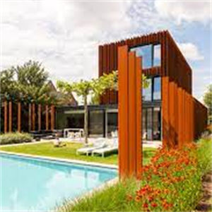 Piquets de clôture <span class=keywords><strong>en</strong></span> acier corten, panneaux de clôture, <span class=keywords><strong>poteaux</strong></span> de jardin pour clôtures - Product Image 4