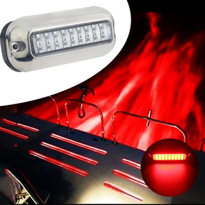 Led Boat <b>Light</b> Stainless Steel 316 Red 12V 30V <b>Pool</b> Waterproof Ip68 Durable - Product Image 1