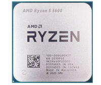 Processeur CPU AMD Ryzen 5 5600X R5 5600X 3,7 GHz 6 cœurs 12 threads 7 nm 65 W L3=32 Mo 100-000000065 Socket sans refroidisseur, d'occasion