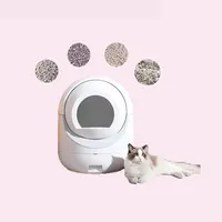 インテリジェント自動猫トイレスマートボックスWiFiプラスチックペット用品猫トイレボックス自動セルフクリーニングペットトイレトイレトイレ
