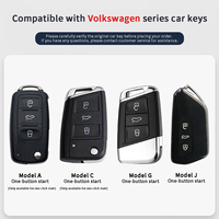 Housse de clé de voiture adaptée aux modèles Volkswagen Lavida, Sagitar, Magotan, Passat, Tiguan L, Tayron, Tharu, Bora, T-Roc, étuis de protection pour clés