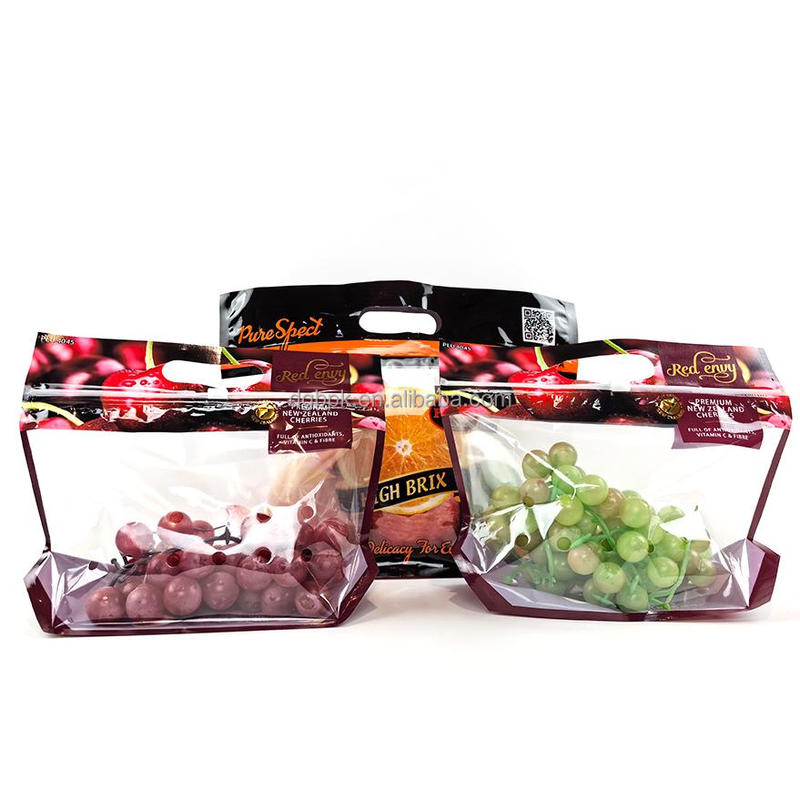 Custom Clear Plastic Fruit Pouch with