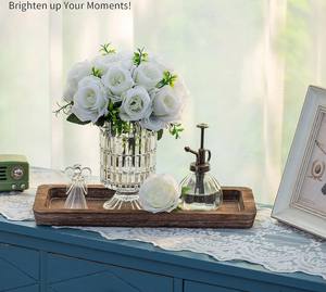 Décoration d'intérieur : Plateau décoratif rustique en <span class=keywords><strong>bois</strong></span>, petit plateau porte-bougie pour <span class=keywords><strong>table</strong></span> basse, <span class=keywords><strong>salle</strong></span> à <span class=keywords><strong>manger</strong></span> et cuisine - Product Image 5