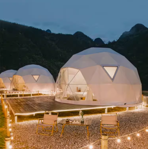 Mùa Đông Ngoài Trời <span class=keywords><strong>Dome</strong></span> Nhà Không Thấm Nước PVC Bìa Đo Đedesic Glamping <span class=keywords><strong>Dome</strong></span> Lều Nhà Với Các Lá Nhôm Cách Nhiệt - Product Image 5