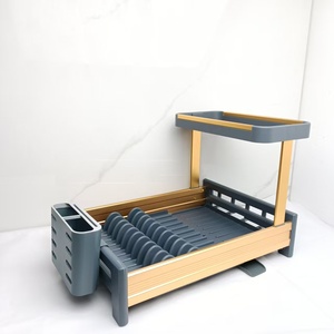 Escurridor de Platos para Cocina de Alta Calidad, de Aluminio y Plástico, de 2 Niveles, con Portautensilios, Organizador de Cocina - Product Image 6