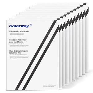 2025 Colorway prix usine feuilles de <span class=keywords><strong>nettoyage</strong></span> réutilisables pour rouleaux de plastification 10 feuilles par paquet - Product Image 5