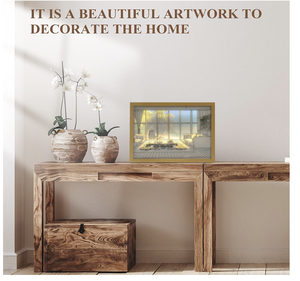 Cadre en bois avec LED brillant changement lumière soleil ombre cadre <span class=keywords><strong>photo</strong></span> pour salon mur art - Product Image 4