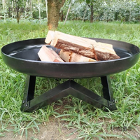 Vente flash : foyer extérieur en métal robuste pour patio, jardin et camping