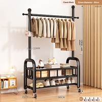 Présentoir de Magasin pour Vêtements avec Étagères en Treillis Métallique pour Hôtels, Boutiques, Salons – Présentoir Moderne pour Usage Quotidien