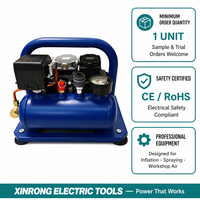 Mini compresseur d'air portable électrique 3L pour gonflage de pneus de voiture et pulvérisation, connexion rapide, utilisation en atelier