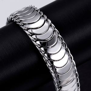 Pulsera Compleja de Plata de Ley 925 con Gemas de Messi para Hombre, Estilo Hip Hop - Product Image 1