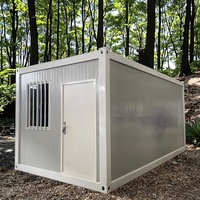 Conteneur de stockage plat petite maison maison modulaire préfabriquée 20 pieds maisons de conteneur détachable