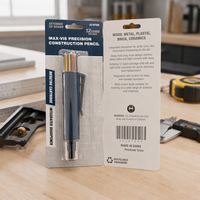 Nouveau marqueur professionnel de pointe avec recharge de mines sèches (Graphite) et taille-crayon