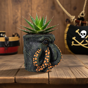 Maceta de Resina Estilo Cthulhu, Adorno de Mesa con Tentáculos de Pulpo, Decoración de Halloween - Product Image 3