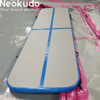 Tapis de Gymnastique Gonflables Airtrack pour Taekwondo Lutte Piscine Entraînement Cheerleading Yoga Aquatique Carré