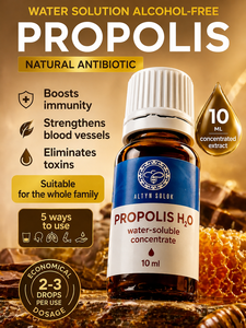 Solution aqueuse naturelle de propolis de haute qualité, concentré de propolis pour administration orale, pour rinçage, 10 ml - Product Image 2