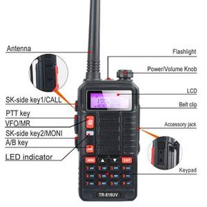 Baofeng-<span class=keywords><strong>talkie</strong></span>-<span class=keywords><strong>walkie</strong></span> TR-818UV Original, Radio Portable UHF haute puissance, <span class=keywords><strong>longue</strong></span> <span class=keywords><strong>portée</strong></span> pour la <span class=keywords><strong>chasse</strong></span>, 5-10km, nouvelle collection - Product Image 2