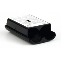 Housse de batterie de remplacement pour manette Xbox 360, noire et blanche, 2 pièces, pour contrôleur sans fil de jeu Xbox 360