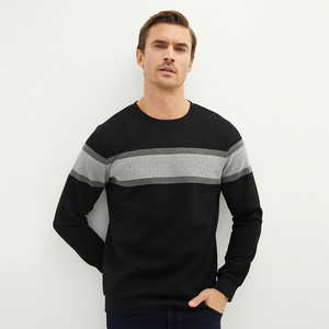 Sudadera básica lisa para hombre, sudadera cálida lista para el invierno, sudadera transpirable de mezcla de algodón Premium para hombre - Product Image 1