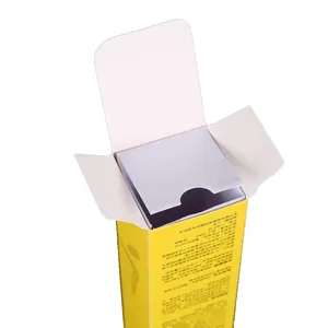 标志印刷生态友好低最小起订量花式合理价格样品创意磨砂身体化妆品包装套装黄色包装盒