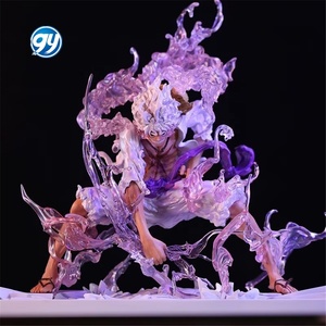 Vente en gros Boutique Ganyuan, figurine d'action de 22 cm en PVC, modèle de personnage de dessin animé japonais, One Piece Nika Luffy Gear 5 - Product Image 3