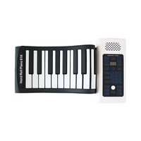 Factory BR-A61 Kids Electronic Organ Hand Roll Piano Keyboard Musical Instruments Foldable Piano With 61 Keys