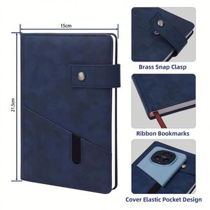 Wholesale Cheap Faux Leather Souvenir Gift <b>Notepad</b> with Custom Logo <b>A5</b> Cover Notebook - Product Image 3