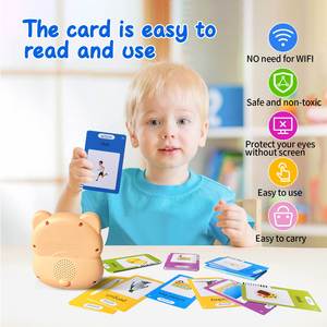 Lecteur de cartes flash interactif Zhorya pour enfants – Jouet éducatif parlant pour l'apprentissage des mots visuels et la cognition des enfants - Product Image 2