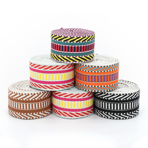 REWIN Manufacturer <strong>2</strong> <strong>Inch</strong> Wide Soft <strong>Cotton</strong> Ethnic <strong>Webbing</strong> Jacquard Woven Ribbon <strong>Webbing</strong> for Belt Bag Handle Strap Purse Strap - Product Image 1