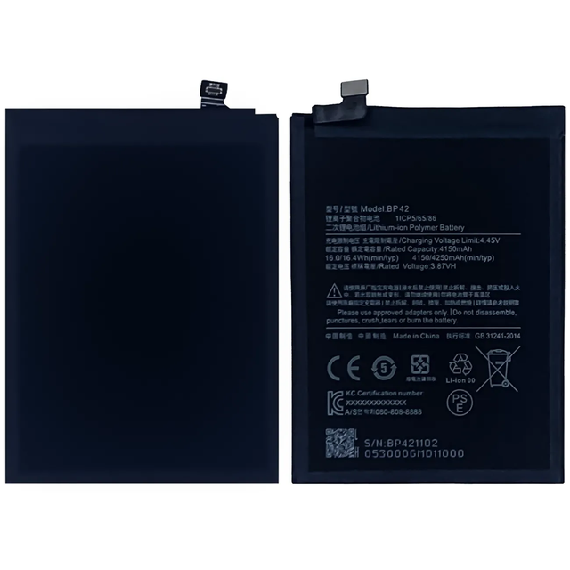 Brand New Built-in Rechargeable Li-ion Replacement Phone Battery BP42 for Mi 11 Lite Wholesale