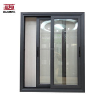 Ventana Corredera de Aluminio Estilo Francés Moderno con Mosquitera, Marco de Acero Inoxidable, Plegable y Fija para Uso en Villas y Apartamentos