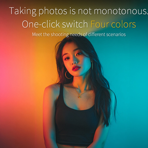 Kaliou-Lámpara de vídeo de contraste de cuatro colores recargable, con orificio de tornillo de 1/4 pulgadas, batería integrada para <span class=keywords><strong>estudio</strong></span> de fotografía Selfie - Product Image 5