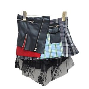 अमेरिकी उच्च सड़क डिजाइन डिकोनेटेड पैचवर्क प्लाड ने महिलाओं के लिए नए विंटेज अनियमित गर्म गर्म - Product Image 5