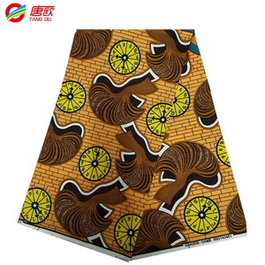 Tissus africains imprimés à la cire 2023, vente <span class=keywords><strong>en</strong></span> gros, nouveau modèle, 100% polyester, tissu Ankara doublement imprimé à la cire - Product Image 3